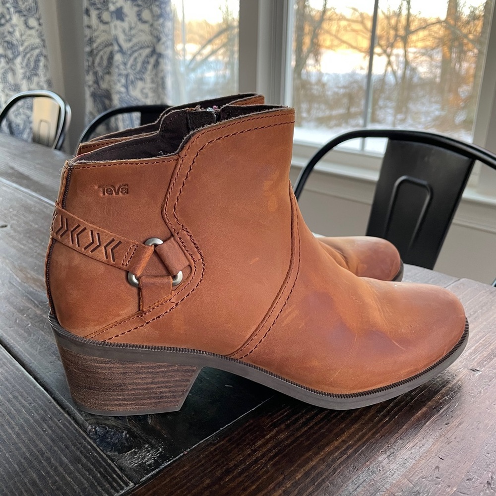 Teva Foxy Ankle Brown Waterproof Leather Boots